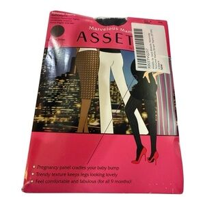 Marvelous Mama by Assets Maternity Tights | Size 3 | Black | NWT